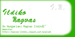 ildiko magvas business card